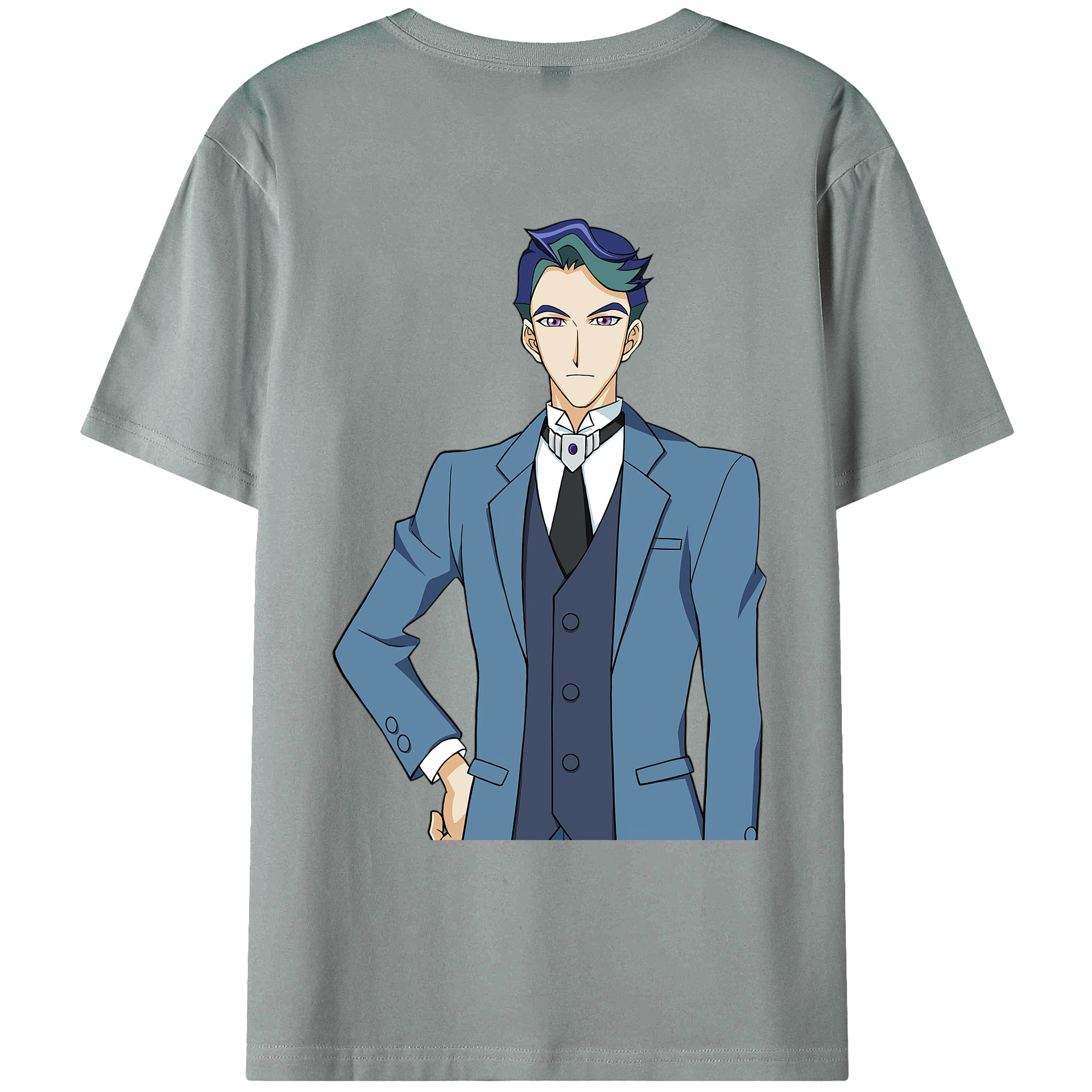 （画像用） 遊☆戯☆王 Yu-Gi-Oh! 綿100％ メンズ半袖Tシャツ（バックプリント） 通気性